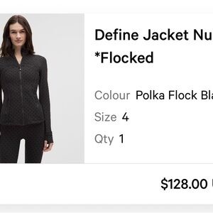 lululemon athletica Polka Flock Black Women's Jacket -